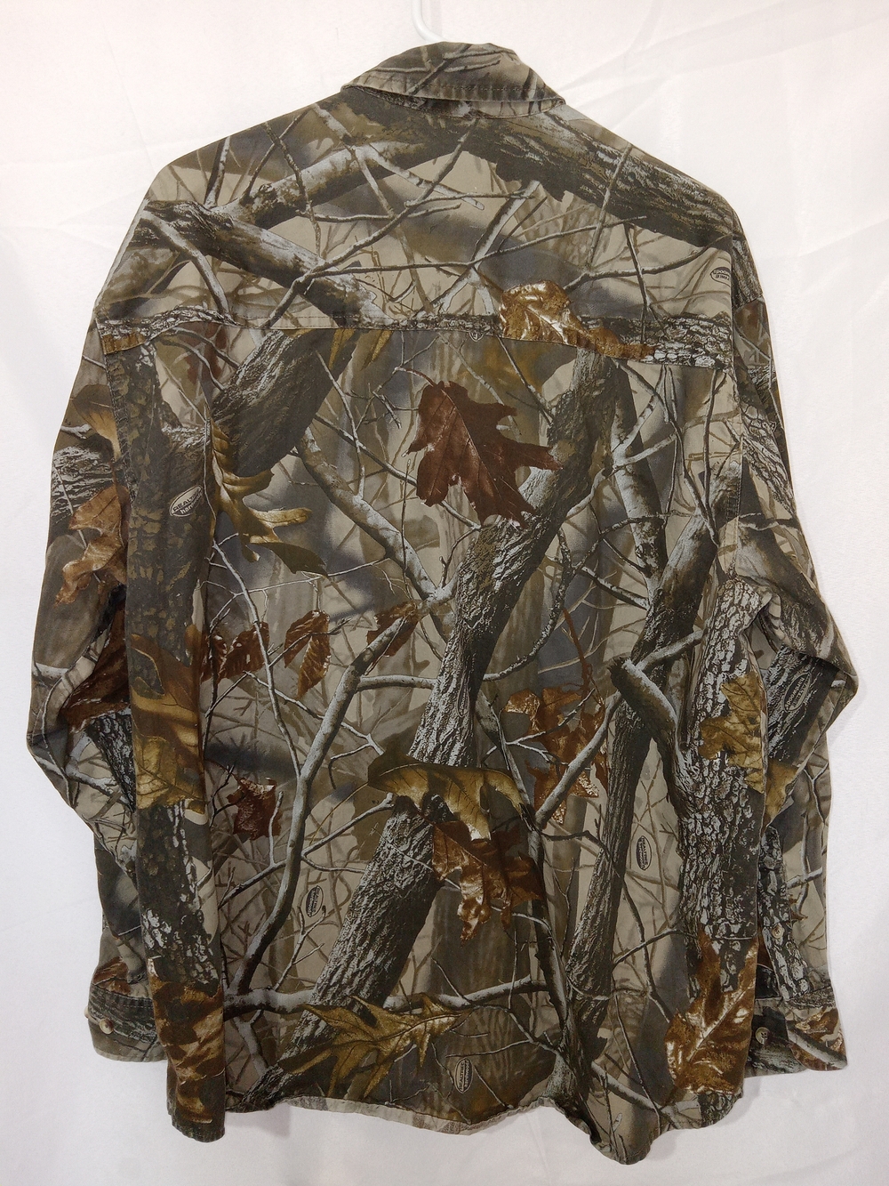 Remington Realtree Green Hardwoods Camo Hunting Shirt Mens XL Long Sleeve Cotton - Picture 7 of 12